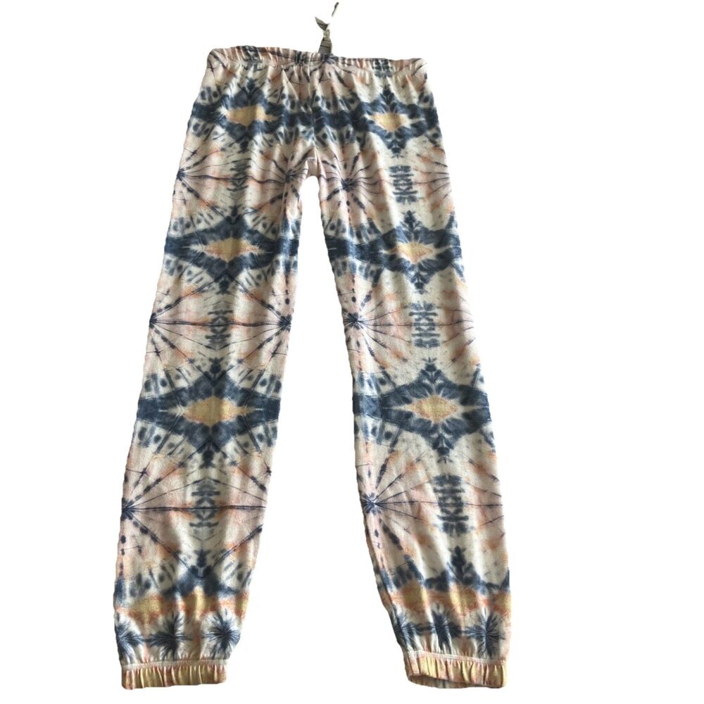 P.J. Salvage Womens Tye-Dye Pajama Jogger Pants, Multicoloured, Medium
